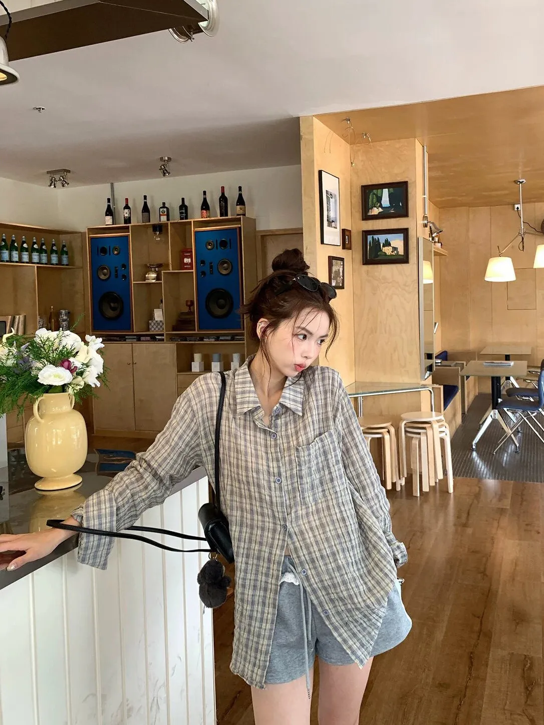 Loose Fit Plaid Long Sleeve Shirt Women's Summer Casual Thin Style Korean Version Slimming Top Comfortable Breathable Shirt
Loose Fit Plaid Long Sleeve Shirt Women's Summer Casual Thin Style Korean Version Slimming Top Comfortable Breathable Shirt
