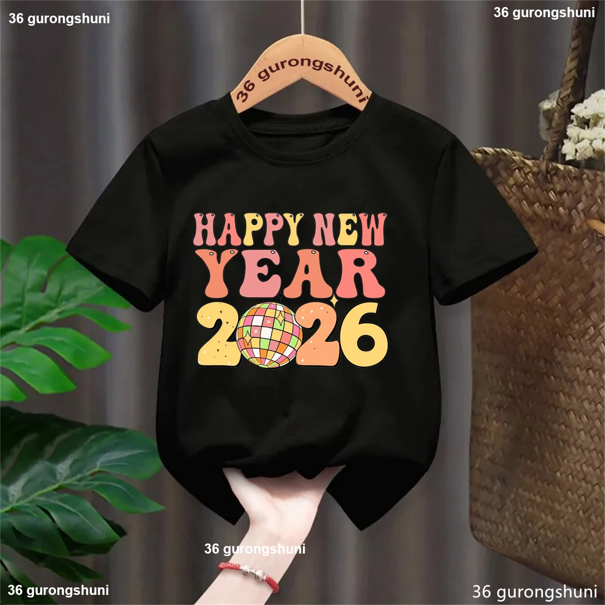 Kawaii Kids Clothes Happy New Year 2026 Printed T Shirt Girls/Boys Holiday Gifts Shirt White/Grey/Pink/Blue/Yellow/Black T-Shirt
Kawaii Kids Clothes Happy New Year 2026 Printed T Shirt Girls/Boys Holiday Gifts Shirt White/Grey/Pink/Blue/Yellow/Black T-Shirt