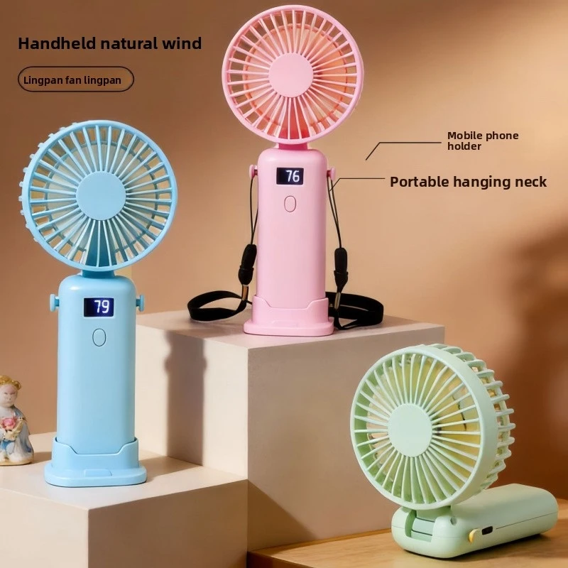 2026 New Handheld Neck Fan with LED Display Phone Holder 5 Speed Adjustable USB Rechargeable Desktop Cooling Fan for Gift
2026 New Handheld Neck Fan with LED Display Phone Holder 5 Speed Adjustable USB Rechargeable Desktop Cooling Fan for Gift