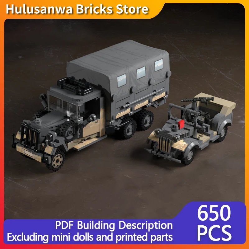 Cargo Truck And Staff Car Model MOC Building Bricks War Equipment Modular Technology Gift Holiday Assemble Children Toy Suit
Cargo Truck And Staff Car Model MOC Building Bricks War Equipment Modular Technology Gift Holiday Assemble Children Toy Suit