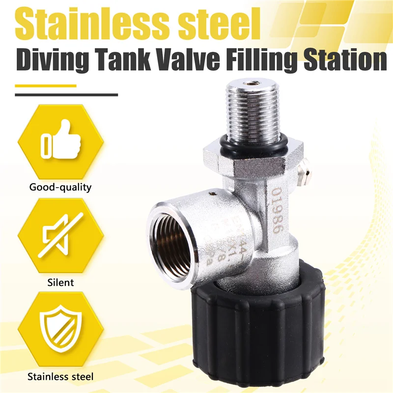 Diving Tank Cylinder Valve Diving Tank Valve Filling Station Air Tanks Refill Adapter
Diving Tank Cylinder Valve Diving Tank Valve Filling Station Air Tanks Refill Adapter