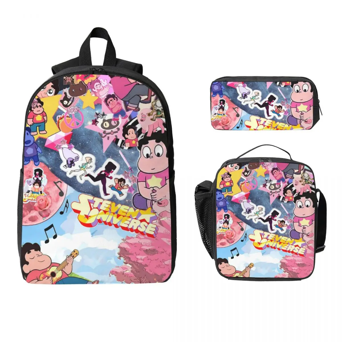 Steven Universe Backpack Student Boys Girls BookBag School Bag Computer Shoulder Bags 3ps Insulated Lunch Bag Pencil Case
Steven Universe Backpack Student Boys Girls BookBag School Bag Computer Shoulder Bags 3ps Insulated Lunch Bag Pencil Case