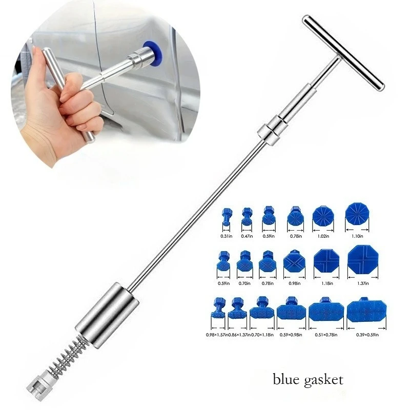 Professional Paintless Dent Repair T-Bar Puller with Slide Hammer for Hail Damage Auto Body Dent Removal Tool Kit for Car Truck
Professional Paintless Dent Repair T-Bar Puller with Slide Hammer for Hail Damage Auto Body Dent Removal Tool Kit for Car Truck