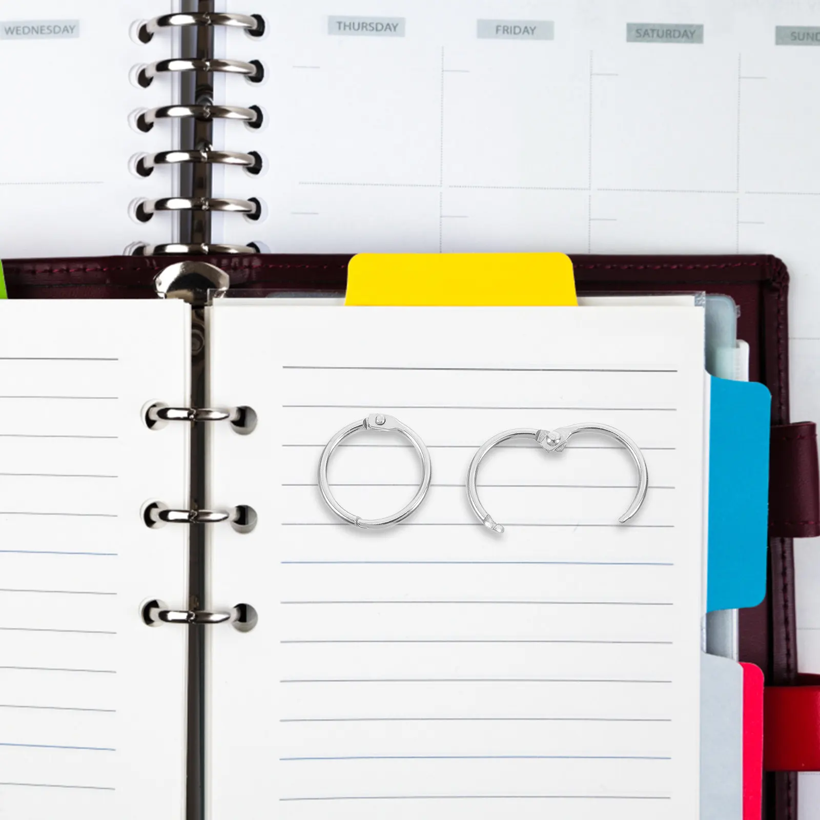 100 шт. серебристых металлических кольцевых скрепок диаметром 20 мм для папок, скрапбуков, ключей, заметок, с защелкой, легко открываются и закрываются
100 шт. серебристых металлических кольцевых скрепок диаметром 20 мм для папок, скрапбуков, ключей, заметок, с защелкой, легко открываются и закрываются