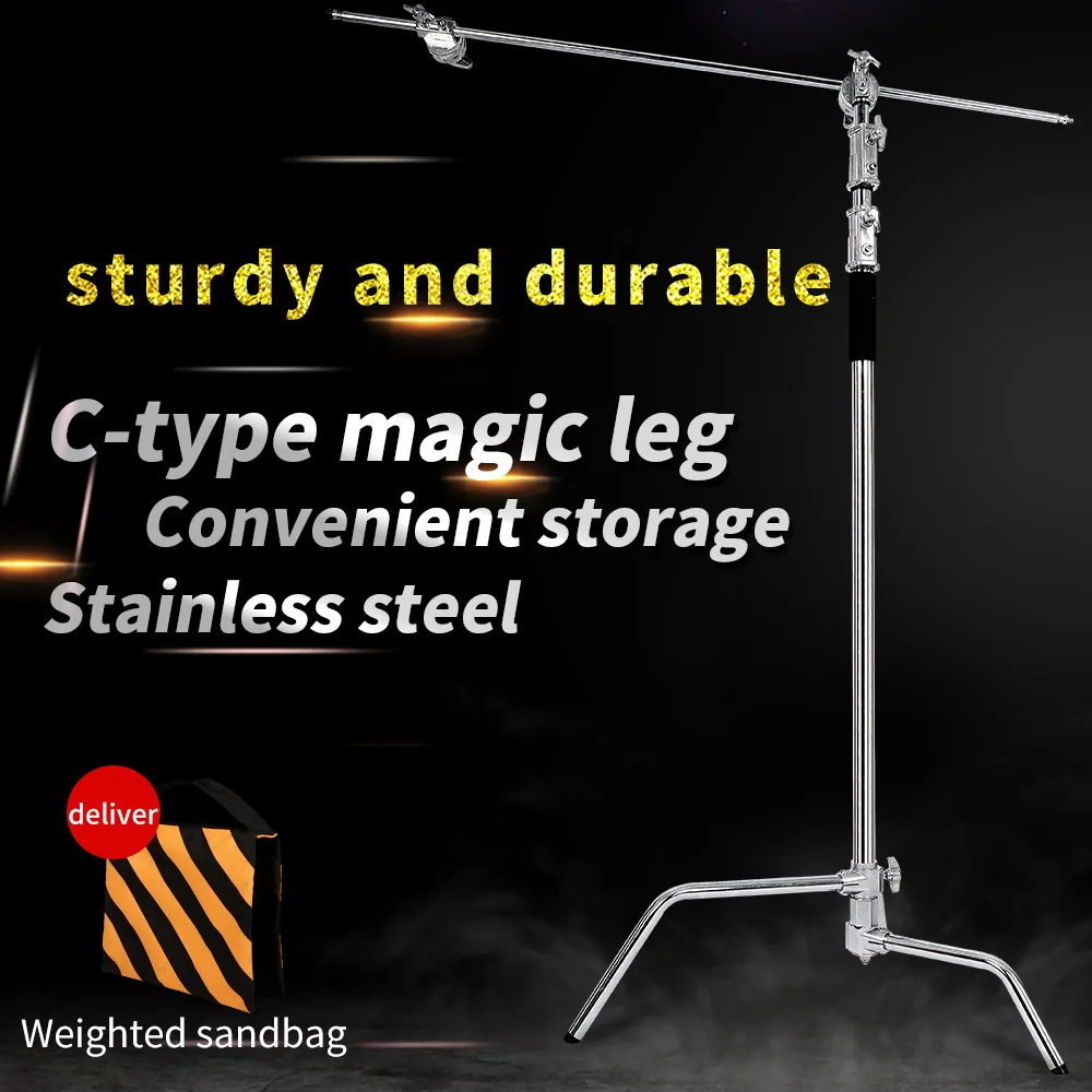 2.6M/8.5FT Stainless Steel Century Foldable Light Stand Tripod Magic Leg Photography C-Stand For Spot Light,Softbox,Photo Studio
2.6M/8.5FT Stainless Steel Century Foldable Light Stand Tripod Magic Leg Photography C-Stand For Spot Light,Softbox,Photo Studio
