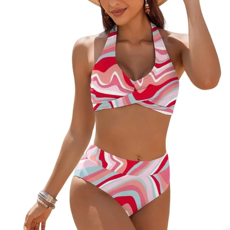 G92F Adjustable Strap Tied Beachwear for Women Flower Pattern High Waist Swimsuit Tummy Control Two Piece Bathing Suit
G92F Adjustable Strap Tied Beachwear for Women Flower Pattern High Waist Swimsuit Tummy Control Two Piece Bathing Suit