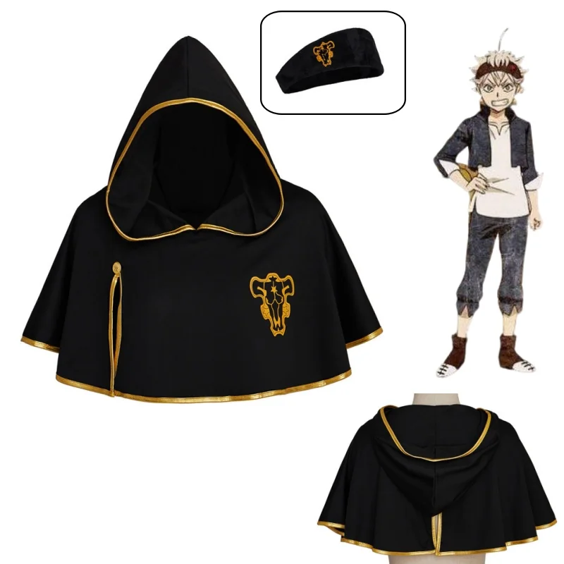 Anime Asta Cosplay Costume Cloak Shawl Headband Set Black Sing Robe Cos Props Halloween Party Comic Con Roleplay
Anime Asta Cosplay Costume Cloak Shawl Headband Set Black Sing Robe Cos Props Halloween Party Comic Con Roleplay