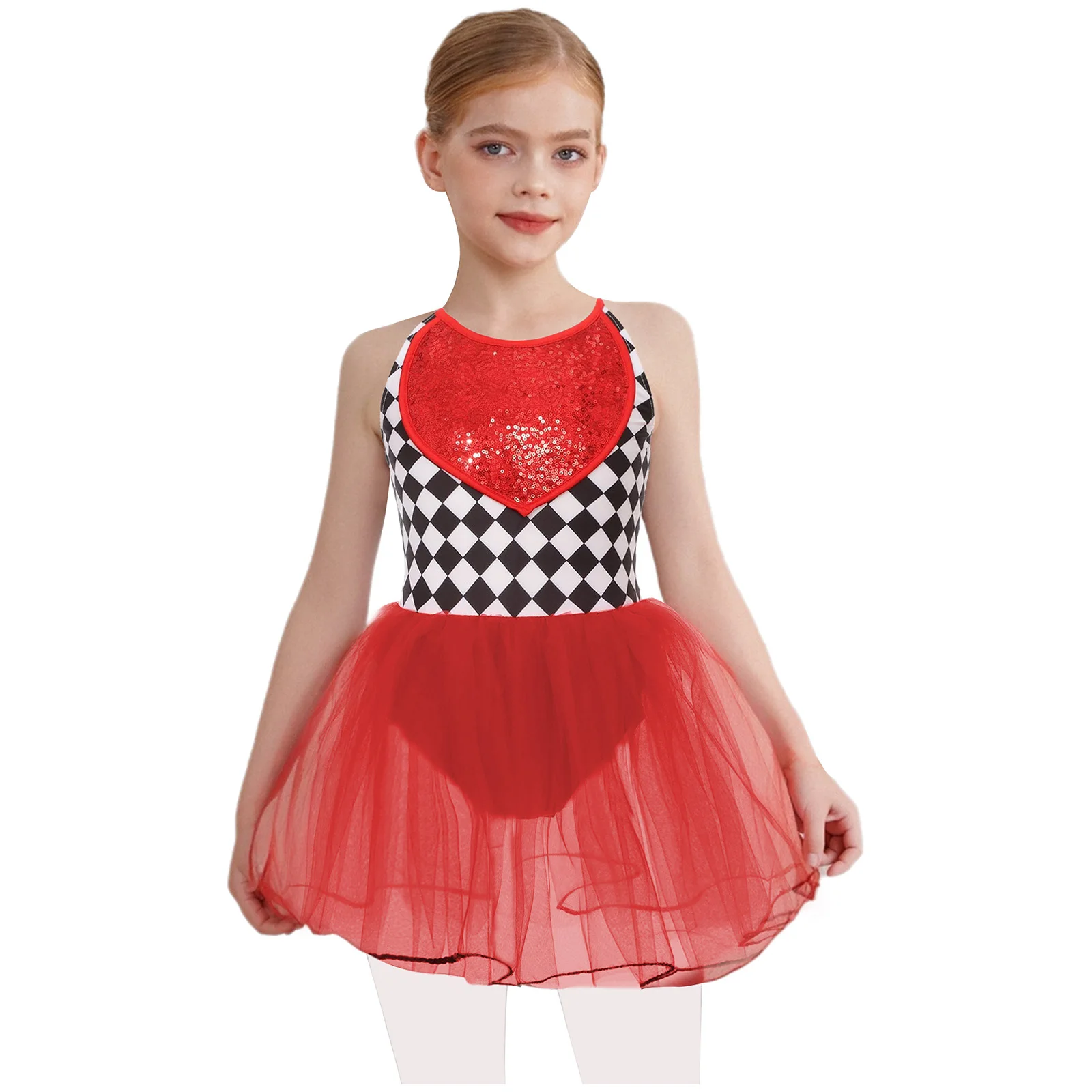 Girls Movie Character Clown Cosplay Costume Sequin Checkerboard Cami Dress Tulle Tutu Dress Halloween Role Play Dress Up Costume
Girls Movie Character Clown Cosplay Costume Sequin Checkerboard Cami Dress Tulle Tutu Dress Halloween Role Play Dress Up Costume