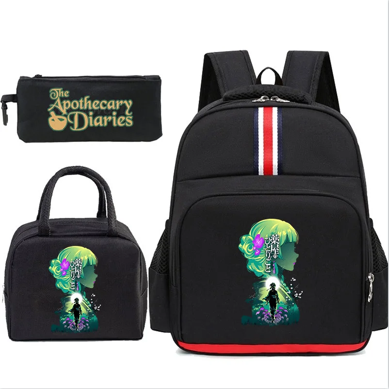 The Apothecary Diaries Backpack Pencil Case Lunch Bag Student Girls School Bags 3pcs Set Kids Anime Bookbag Travel Knapsack Gift
The Apothecary Diaries Backpack Pencil Case Lunch Bag Student Girls School Bags 3pcs Set Kids Anime Bookbag Travel Knapsack Gift