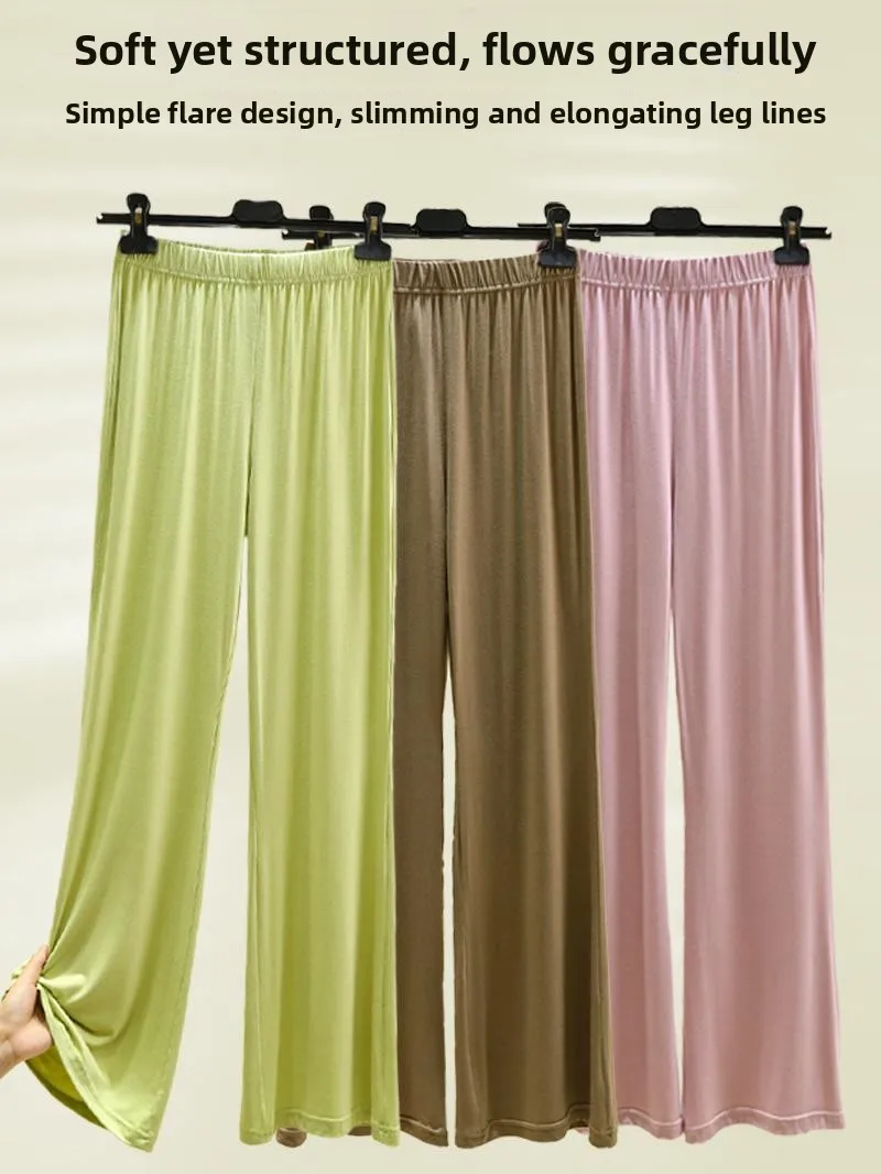 Loose Elastic Waist Wide Leg Pants Casual Trousers Slimming plus Size Straight Modal Elastic Home Sleepwear Women's Fashion
Loose Elastic Waist Wide Leg Pants Casual Trousers Slimming plus Size Straight Modal Elastic Home Sleepwear Women's Fashion