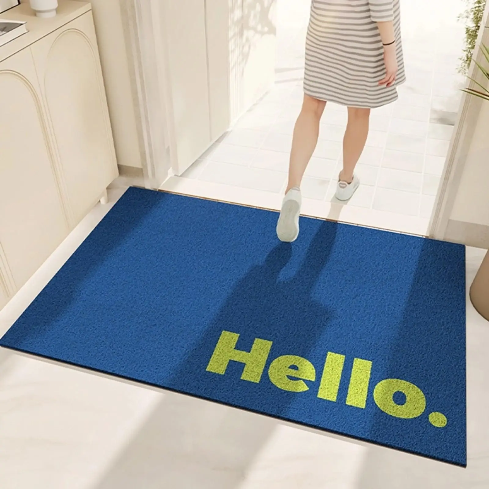 HELLO Door Mat PVC Letters Doormat Welcome Entrance Rug Hallway Mat Doormat Cuttable Welcome Entrance Rug Hallway Mat