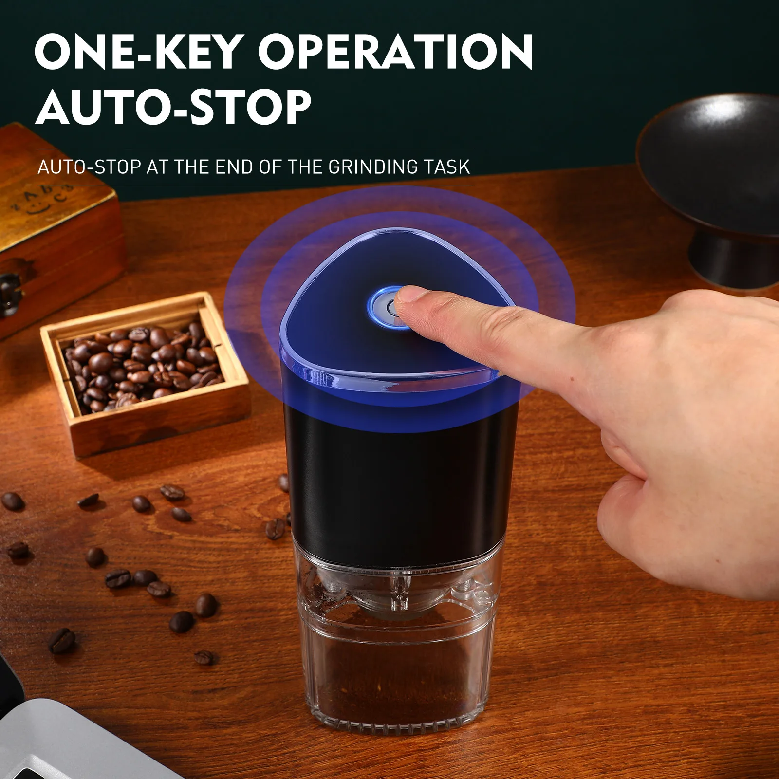 Electric Coffee Grinder Machine Conical Burr Grinders for Beans Home Use Adjustable Powder Maker Black Small Size
Electric Coffee Grinder Machine Conical Burr Grinders for Beans Home Use Adjustable Powder Maker Black Small Size