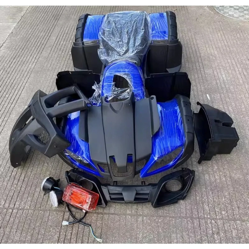 The complete set of shell, all plastic parts, main body, seat cushion, foot pedal and edge wrapping of the beach buggy
The complete set of shell, all plastic parts, main body, seat cushion, foot pedal and edge wrapping of the beach buggy