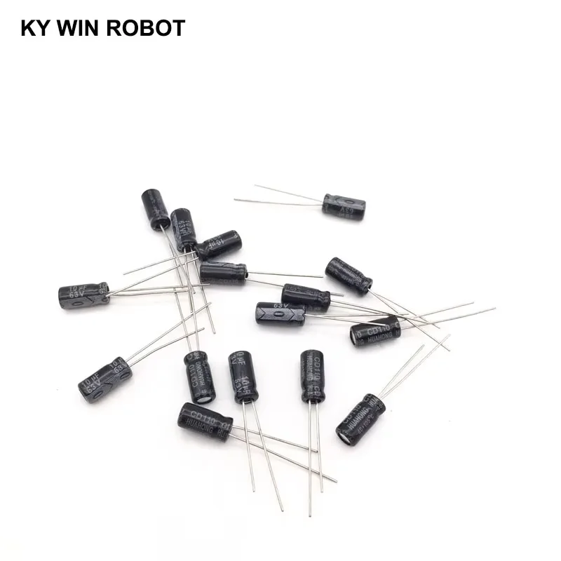 50pcs/lot 10UF 63V 10mf 105C 5X11mm Aluminum Electrolytic Capacitor 63V10UF radial lead 50pcs
50pcs/lot 10UF 63V 10mf 105C 5X11mm Aluminum Electrolytic Capacitor 63V10UF radial lead 50pcs