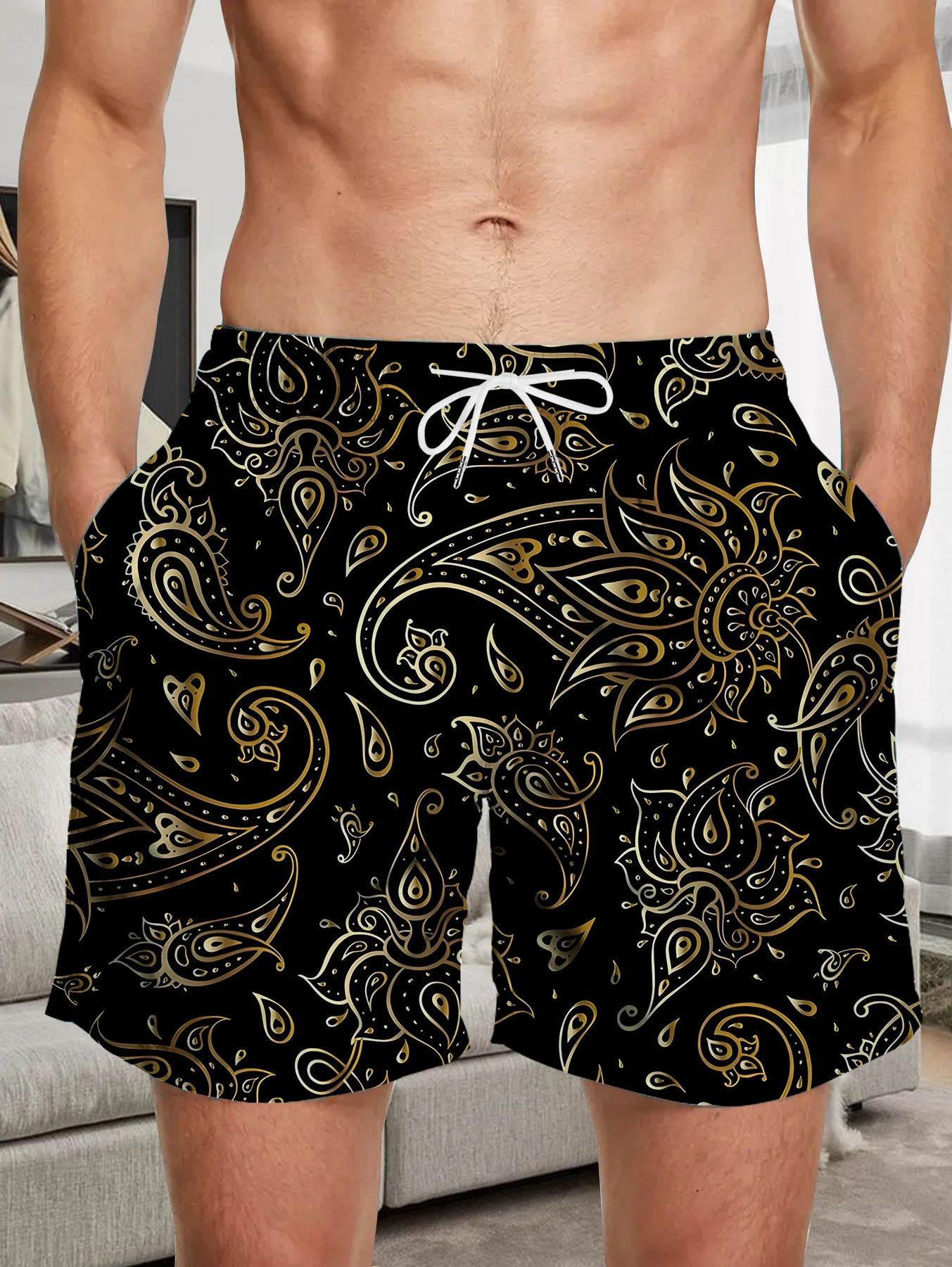 Мужские повседневные шорты с полной цифровой печатью, дышащие, из полиэстера, быстросохнущие, для пляжа
Мужские повседневные шорты с полной цифровой печатью, дышащие, из полиэстера, быстросохнущие, для пляжа
