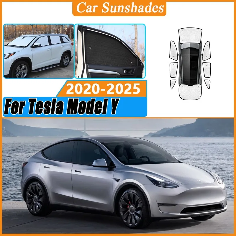 For Tesla Model Y 2021~2025 Car Reflector Shade Visor Front Window Sunshade Heat Insulation Auto Accessories Windshield Curtain
For Tesla Model Y 2021~2025 Car Reflector Shade Visor Front Window Sunshade Heat Insulation Auto Accessories Windshield Curtain