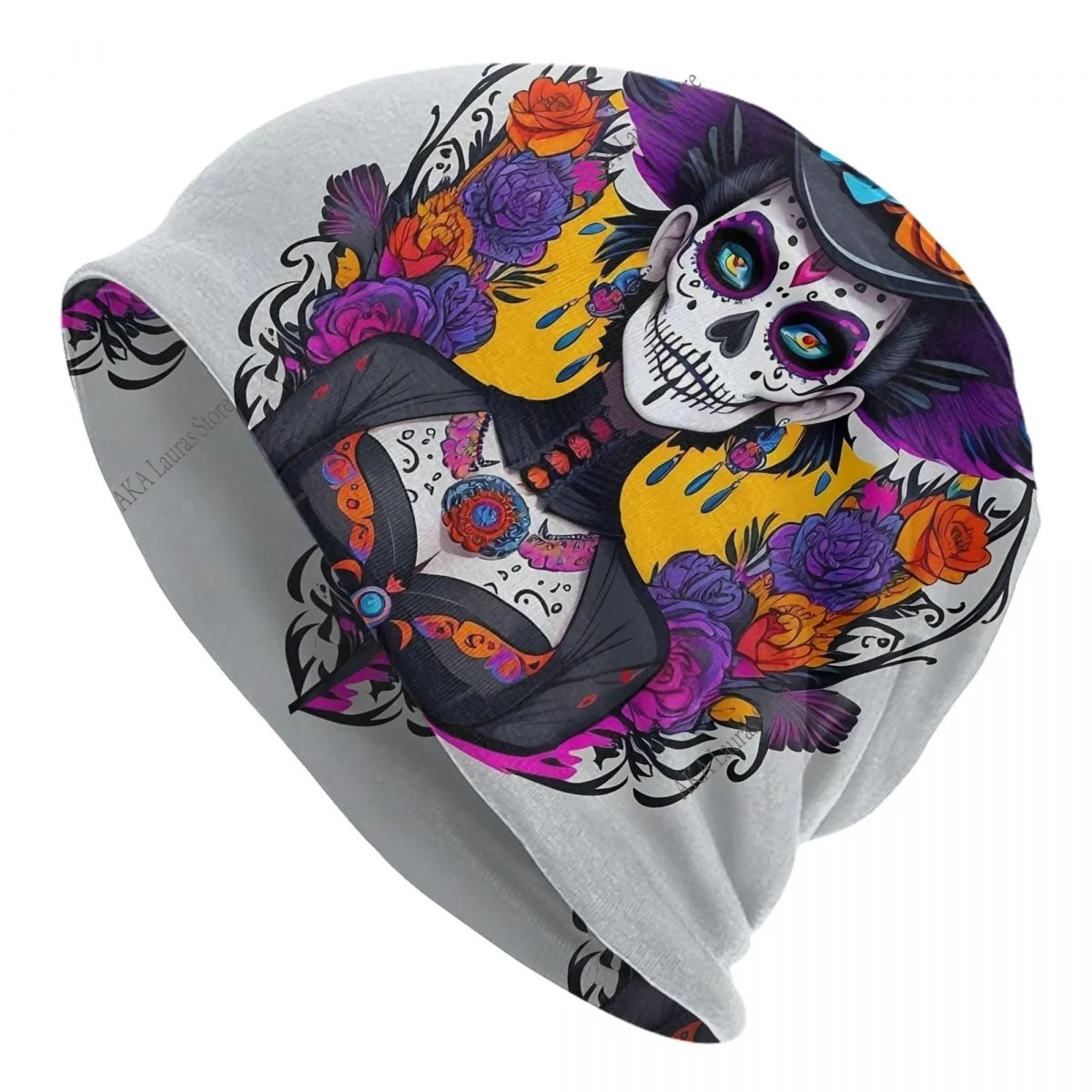 Mexican Catrina Girl Day Of The Dead Sugar Skull Unisex Bonnet Winter Outdoor Double Layer Thin Hats For Men Women
Mexican Catrina Girl Day Of The Dead Sugar Skull Unisex Bonnet Winter Outdoor Double Layer Thin Hats For Men Women