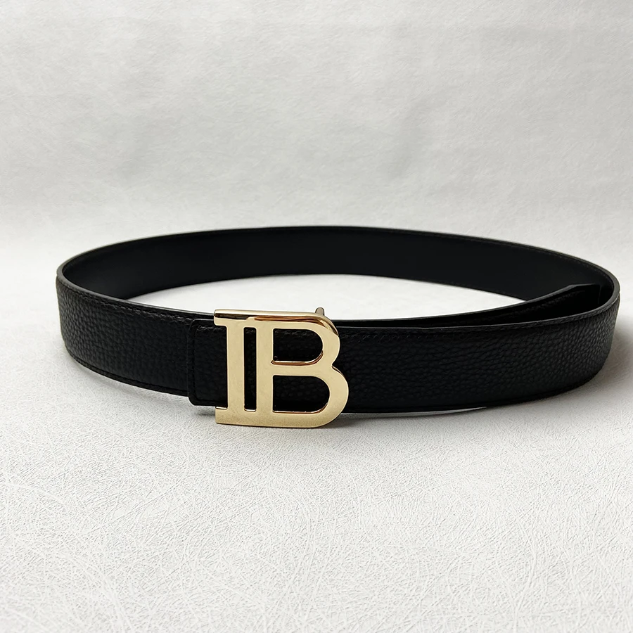 Fashion Men Luxury Strap Genuine Leather B Belts Designer Gold Silver Smooth Buckle Female For Man Hip Jeans
Fashion Men Luxury Strap Genuine Leather B Belts Designer Gold Silver Smooth Buckle Female For Man Hip Jeans