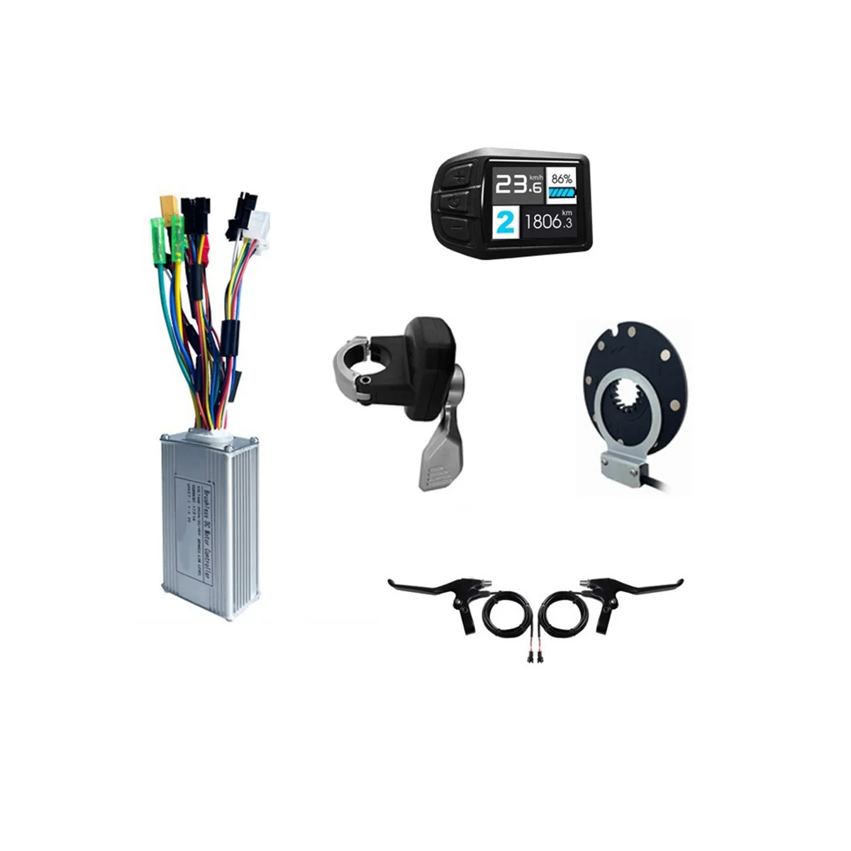 17A 3-Mode Controller Kit 36V 48V 350W for Electric Bicycle Motor Conversion Kit with UKC3 Display Gauge Dial Grip
17A 3-Mode Controller Kit 36V 48V 350W for Electric Bicycle Motor Conversion Kit with UKC3 Display Gauge Dial Grip