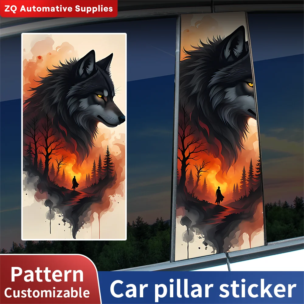 Lone Black Wolf Car B Pillar Stickers Sunset Forest Vinyl Decals Window Column Wrap Auto Exterior Decoration Accessories
Lone Black Wolf Car B Pillar Stickers Sunset Forest Vinyl Decals Window Column Wrap Auto Exterior Decoration Accessories