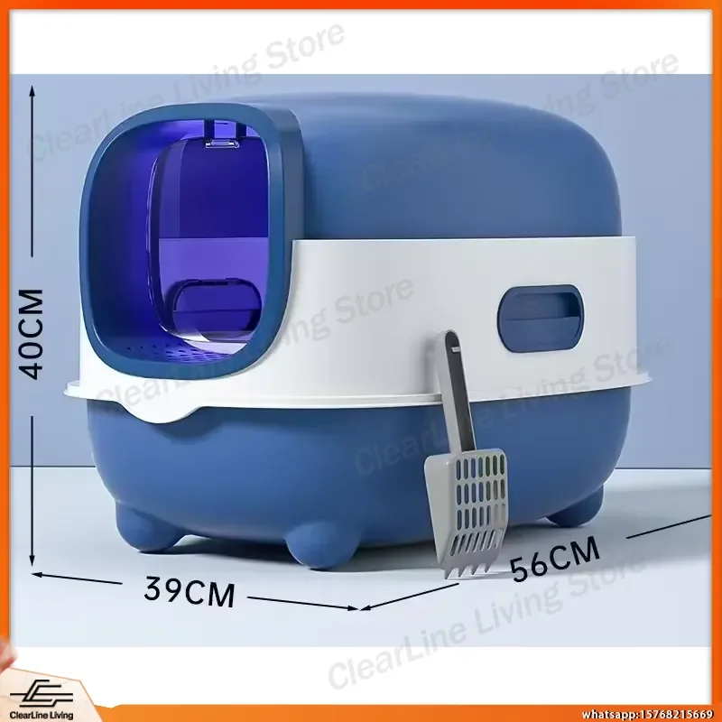 Large Fully Enclosed Automatic Cat Litter Box with Odor Control and Disinfection Function for Indoor Cats Prevents Litter
Large Fully Enclosed Automatic Cat Litter Box with Odor Control and Disinfection Function for Indoor Cats Prevents Litter
