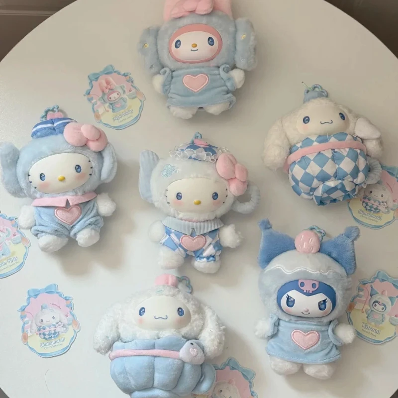Sanrio Trembling Blue Series Vinyl Plush Blind Box Series Vinyl Plush Cute Cartoon Hello Kitty Kuromi Pendant Girl Bag Toy Gift
Sanrio Trembling Blue Series Vinyl Plush Blind Box Series Vinyl Plush Cute Cartoon Hello Kitty Kuromi Pendant Girl Bag Toy Gift