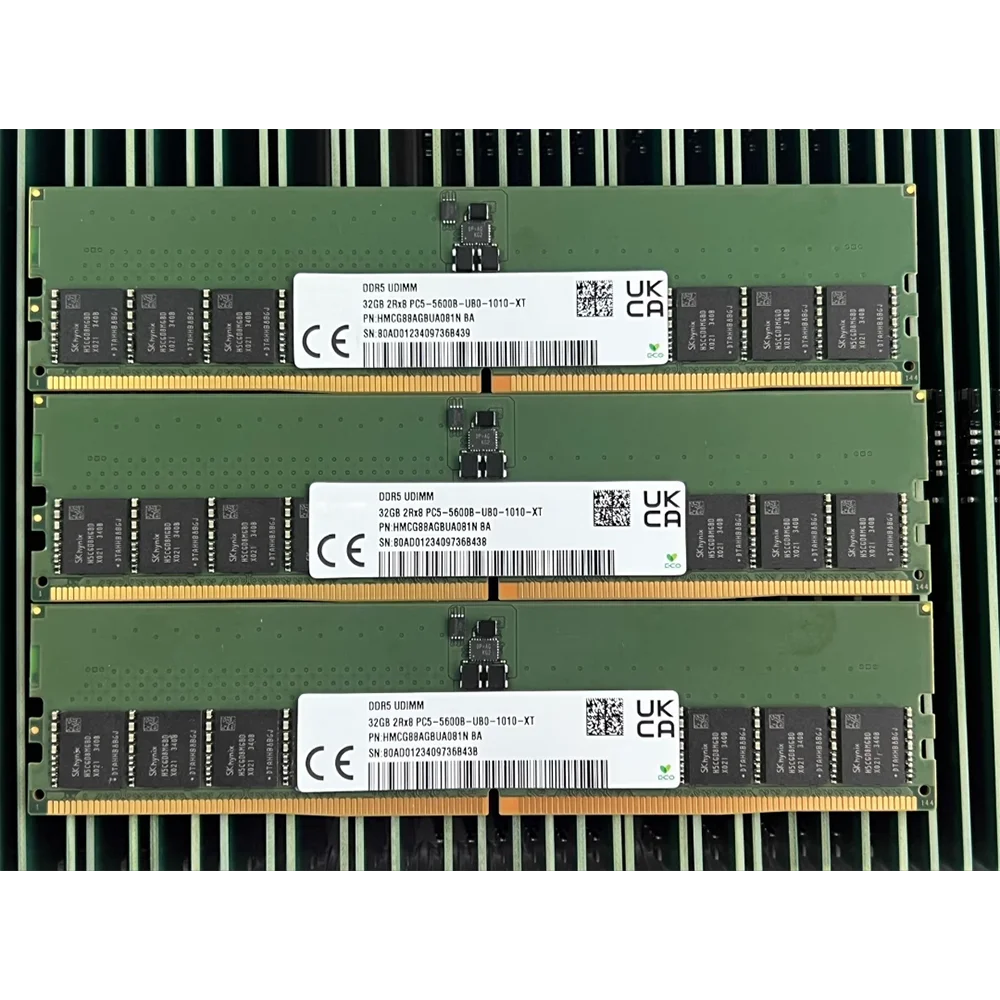 1 Pcs HMCG88AGBUA081N For SK Hynix RAM 32GB 32G 2RX8 5600 PC5-5600B-UB0 DDR5 UDIMM Desktop Memory
1 Pcs HMCG88AGBUA081N For SK Hynix RAM 32GB 32G 2RX8 5600 PC5-5600B-UB0 DDR5 UDIMM Desktop Memory