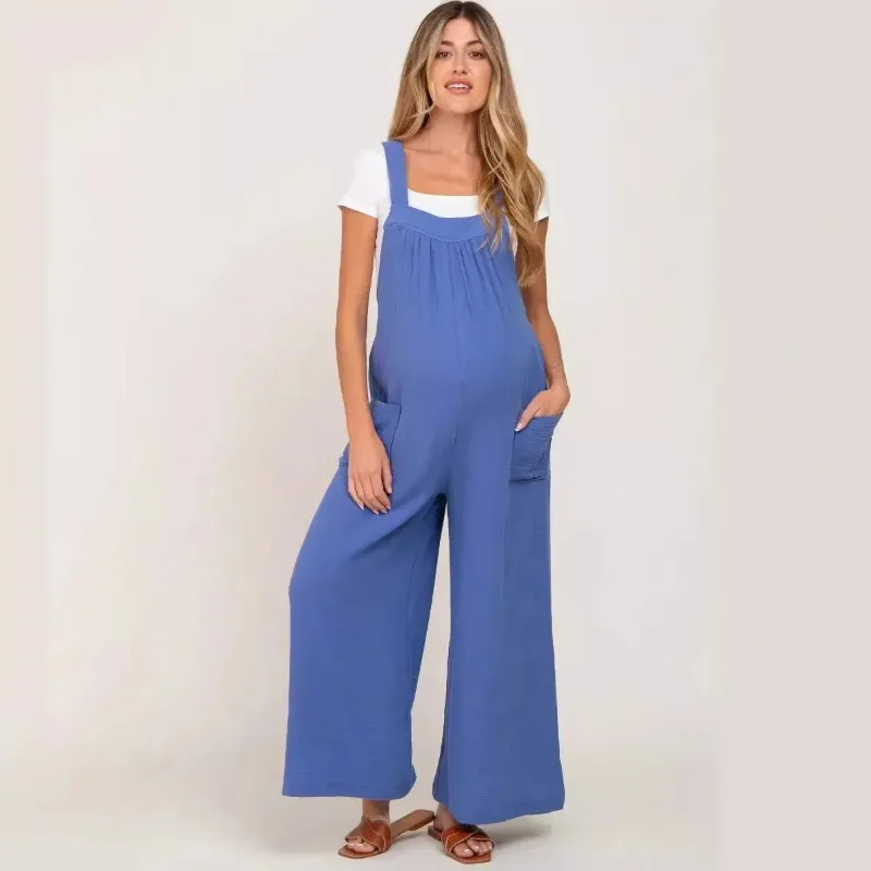 Maternity Clothes Fallow Pregnant Women Clothing Summer Beige Wide-leg Overall Lace-up Maternal Cargo Pants Mother Trousers Suit
Maternity Clothes Fallow Pregnant Women Clothing Summer Beige Wide-leg Overall Lace-up Maternal Cargo Pants Mother Trousers Suit
