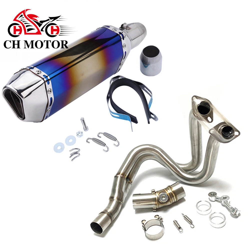 slip-on Motorcycle Exhaust Full System Motorcycle Crossover Front Center Tube For Kawasaki ER6N ER6F Z650 Versys 650 2012-2018
slip-on Motorcycle Exhaust Full System Motorcycle Crossover Front Center Tube For Kawasaki ER6N ER6F Z650 Versys 650 2012-2018
