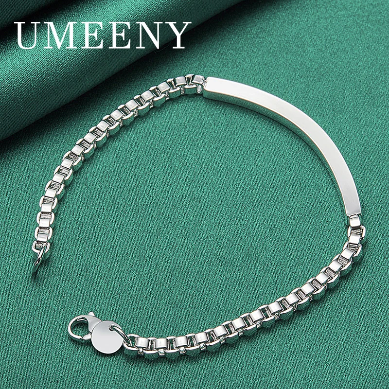 Luxury 925 Sterling Silver 8 Inch Simple Square Bracelet Women Wedding Jewelry Fashion Party
Luxury 925 Sterling Silver 8 Inch Simple Square Bracelet Women Wedding Jewelry Fashion Party