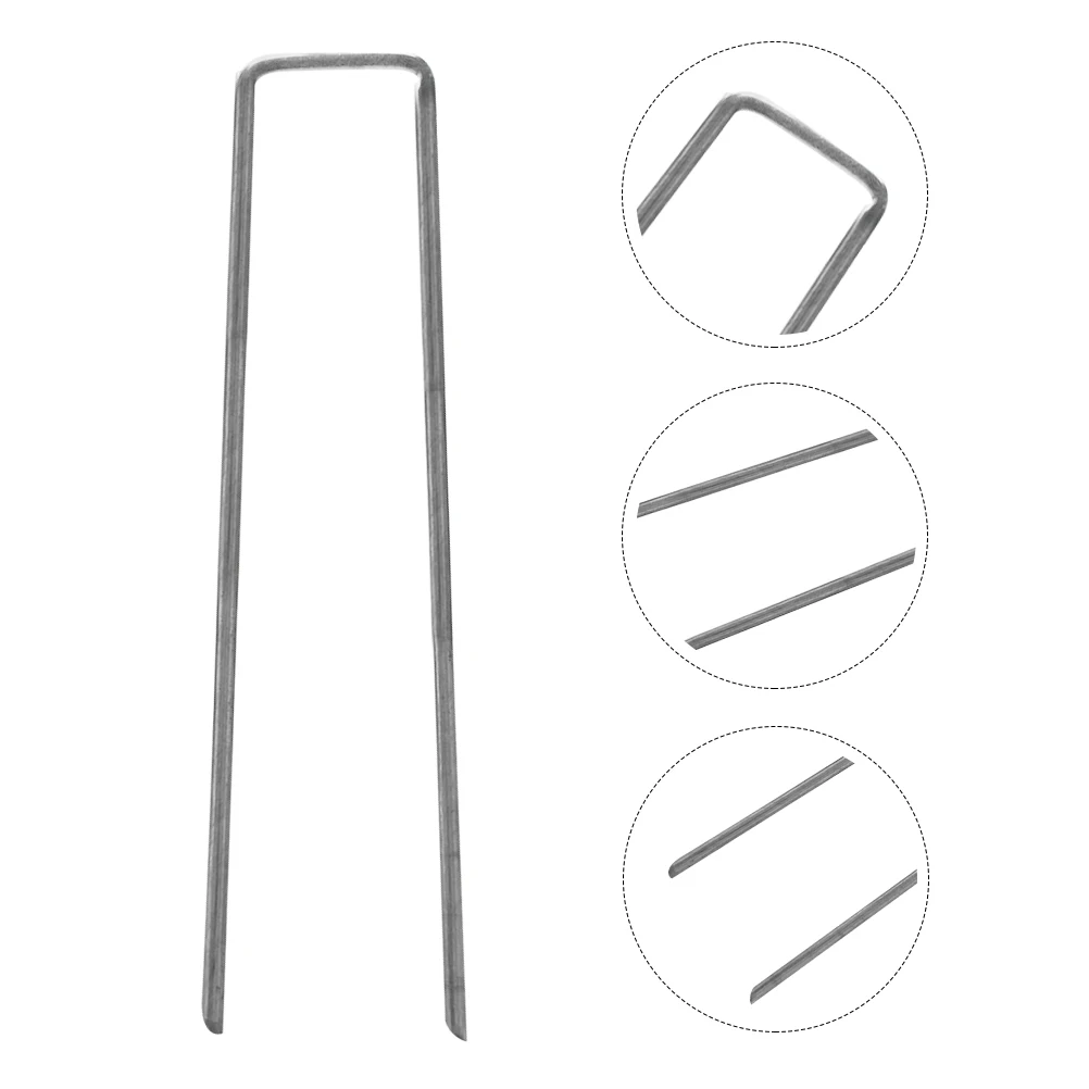 30 Pcs Sod Nails Landscape Pegs Garden Stake Landscaping Fabric Stakes Staples 45 Steel for Lawn Decorations
30 Pcs Sod Nails Landscape Pegs Garden Stake Landscaping Fabric Stakes Staples 45 Steel for Lawn Decorations