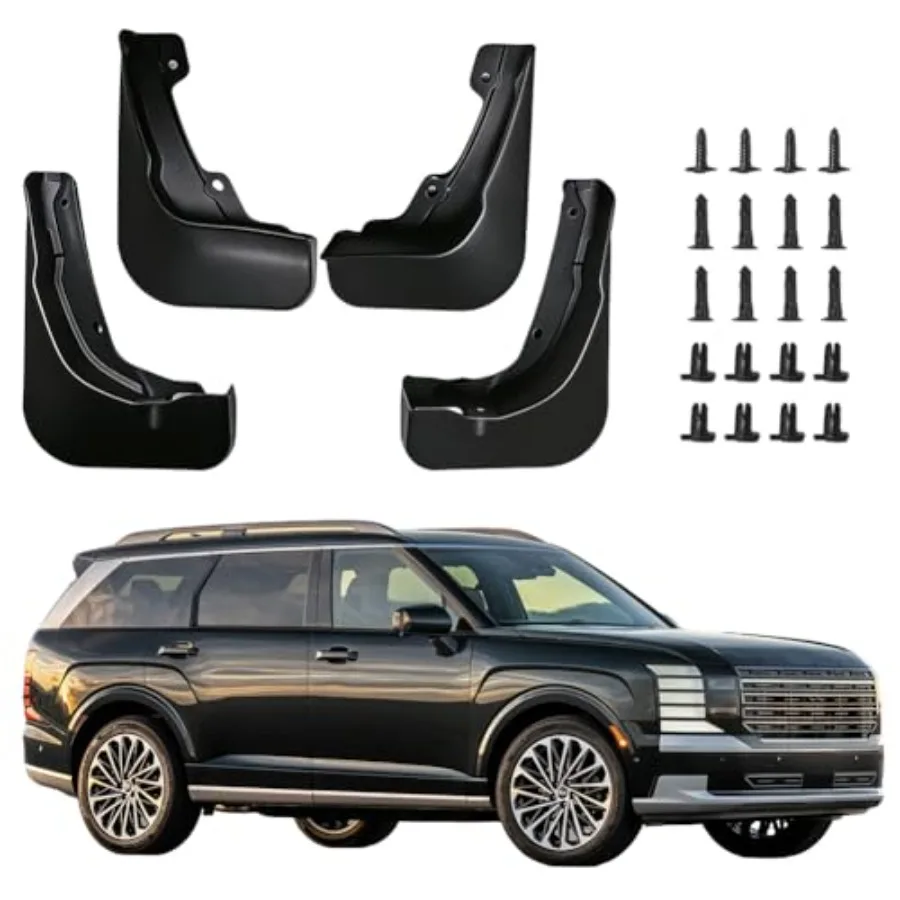 Black Mud Flaps Mudguard Fender Guard Accessories for 2026 Hyundai Palisade Calligraphy
Black Mud Flaps Mudguard Fender Guard Accessories for 2026 Hyundai Palisade Calligraphy