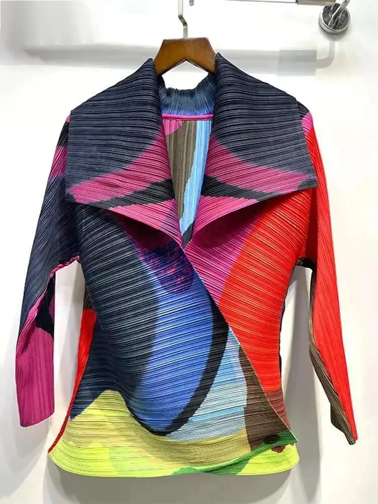 Pleated Color Block Jacket Coat Women's 2026 Autumn Lapel Long Sleeve Single Button Loose Female Fashion Top 17DN6DR
Pleated Color Block Jacket Coat Women's 2026 Autumn Lapel Long Sleeve Single Button Loose Female Fashion Top 17DN6DR