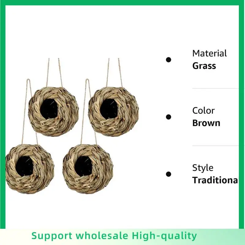 ABSF 4PCS Hanging Bird Nest House For Outside,Hand Woven Made Of Natural Grass Hand Woven Bird Nest For Gardens,Balconies,Tree T
ABSF 4PCS Hanging Bird Nest House For Outside,Hand Woven Made Of Natural Grass Hand Woven Bird Nest For Gardens,Balconies,Tree T