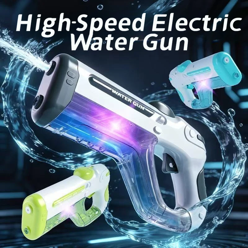 2026 Electric Pulse Water Gun with Colorful lights Electric Continuous Firing Long-Range Shooting Play Water Toy Summer Outdoor
2026 Electric Pulse Water Gun with Colorful lights Electric Continuous Firing Long-Range Shooting Play Water Toy Summer Outdoor