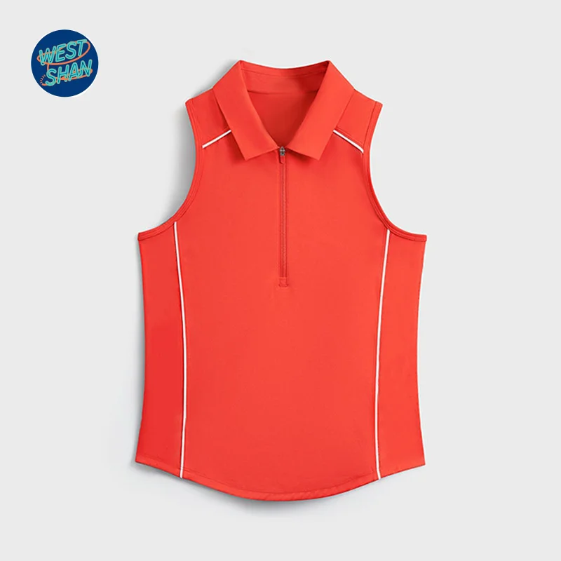 WESTSHAN Top Quality EU US Size Spring Summer New Style Sleeveless Yoga Fitness Top Women Slim Fit Golf Fitness Tennis Wear
WESTSHAN Top Quality EU US Size Spring Summer New Style Sleeveless Yoga Fitness Top Women Slim Fit Golf Fitness Tennis Wear