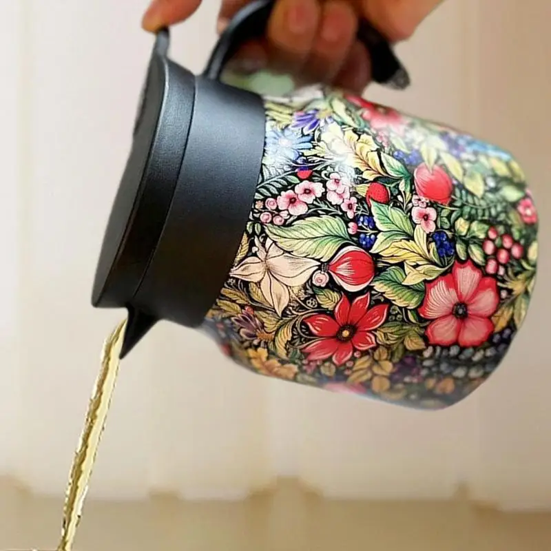Stainless Steel Vacuum Thermos Teapot For Home Office 800ml Large Capacity Floral Pattern Insulated Teapot Coffee Carafe Kettles
Stainless Steel Vacuum Thermos Teapot For Home Office 800ml Large Capacity Floral Pattern Insulated Teapot Coffee Carafe Kettles