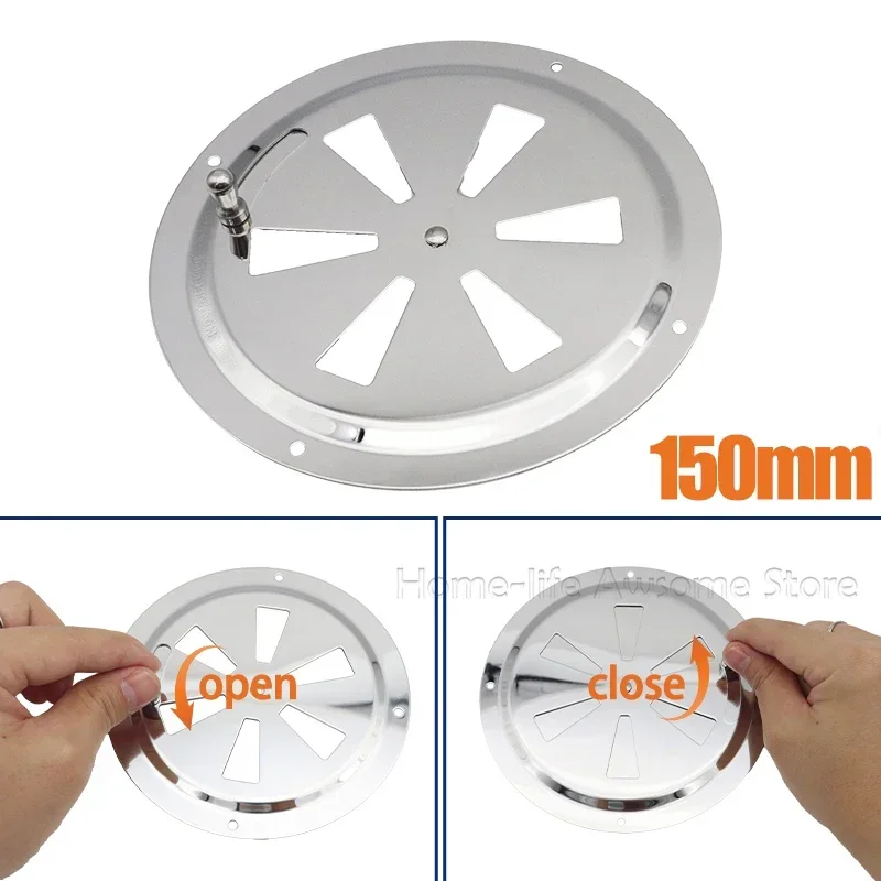 2pcs Stainless Steel 316 Boat Marine Round Air Louver Vent Grille Ventilation Louvered Ventilator Grill Cover Side Knob Opening
2pcs Stainless Steel 316 Boat Marine Round Air Louver Vent Grille Ventilation Louvered Ventilator Grill Cover Side Knob Opening