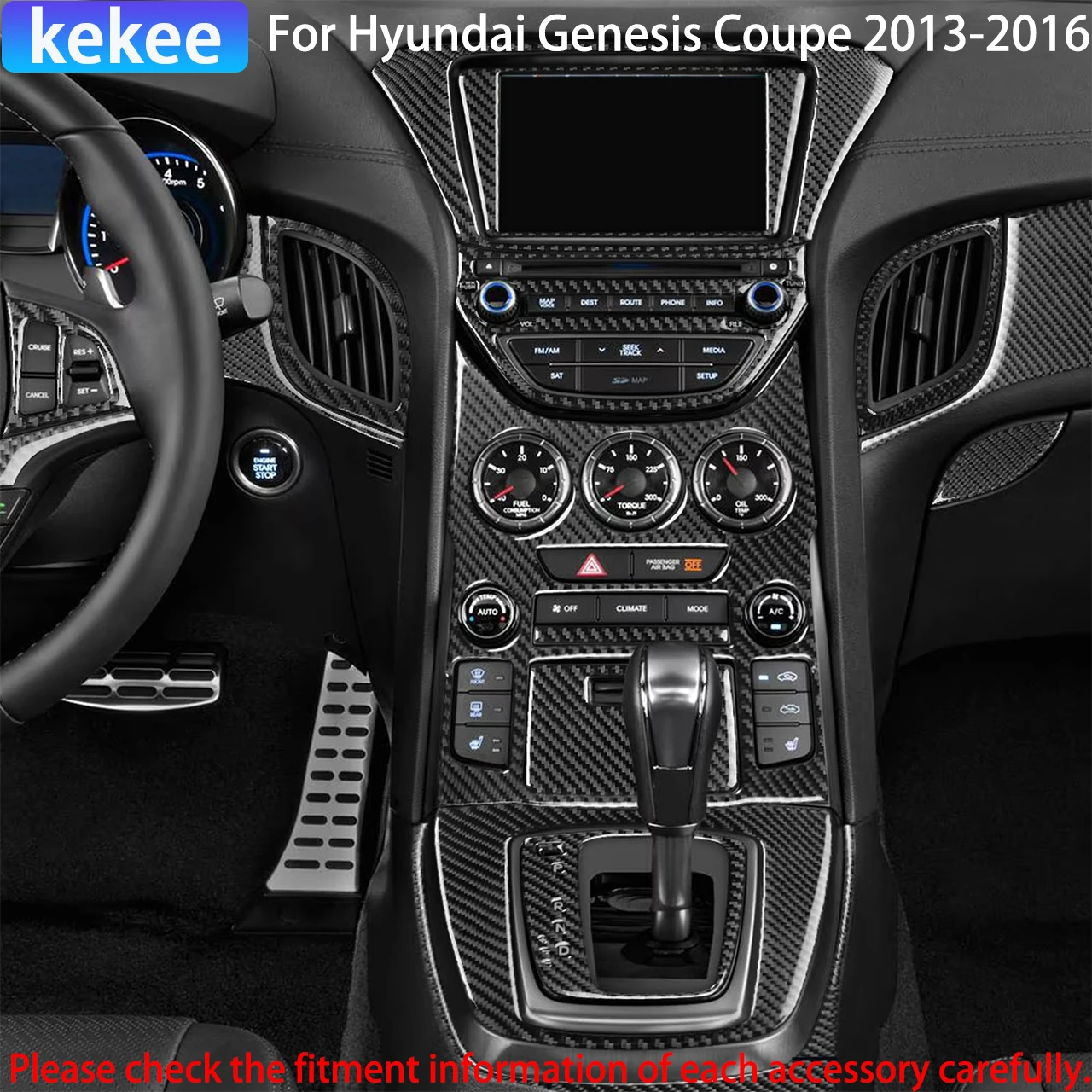 Carbon Fiber Car Accessories Gear Dashboard Air Vent Door Handle Cover Sticker Interior Trim For Hyundai Genesis Coupe 2013-2016
Carbon Fiber Car Accessories Gear Dashboard Air Vent Door Handle Cover Sticker Interior Trim For Hyundai Genesis Coupe 2013-2016