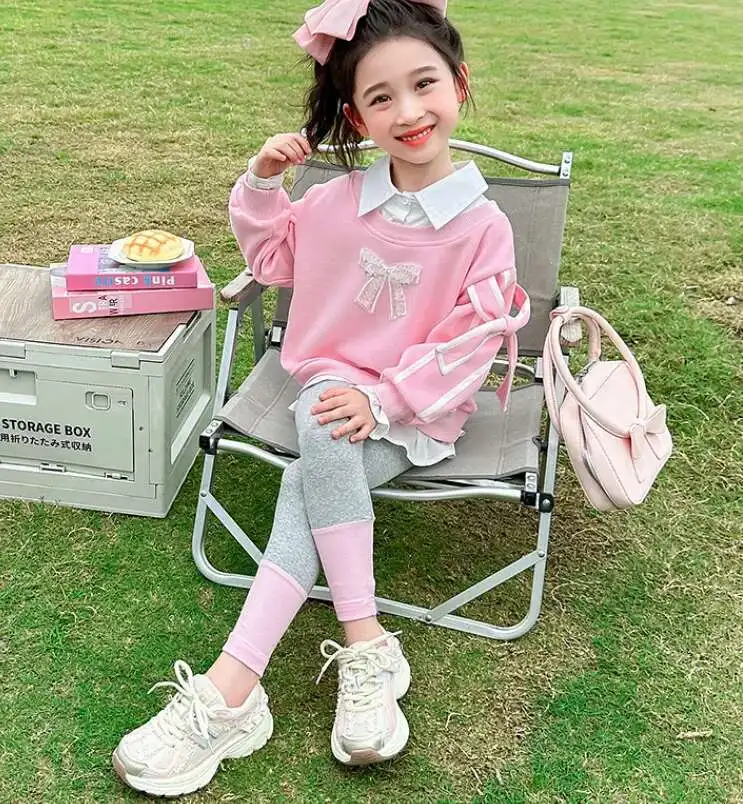 New Baby Girls Fall Fashion Casual Sets Bow Top + Leggings Princess Sweet Suits 2-7T
New Baby Girls Fall Fashion Casual Sets Bow Top + Leggings Princess Sweet Suits 2-7T
