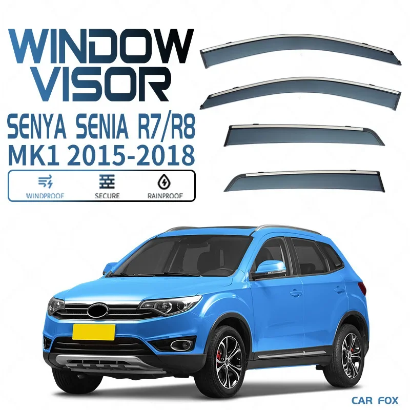 For Senya Senia R7 R8 2015-2018 Car Window Visor Awning Shelters Windshield Side Window Rain Sun Shade Accessories Body Kit
For Senya Senia R7 R8 2015-2018 Car Window Visor Awning Shelters Windshield Side Window Rain Sun Shade Accessories Body Kit