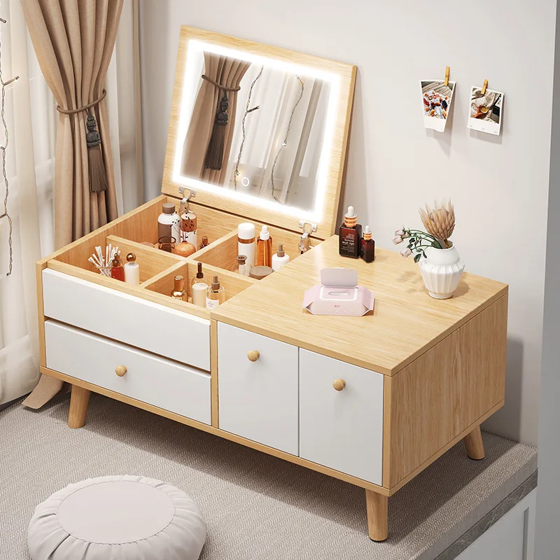 Window Dressing Table Storage Cabinet All-in-one Bedroom Small Household Makeup Table Modern Simple Net Red Wind Home Camping
Window Dressing Table Storage Cabinet All-in-one Bedroom Small Household Makeup Table Modern Simple Net Red Wind Home Camping