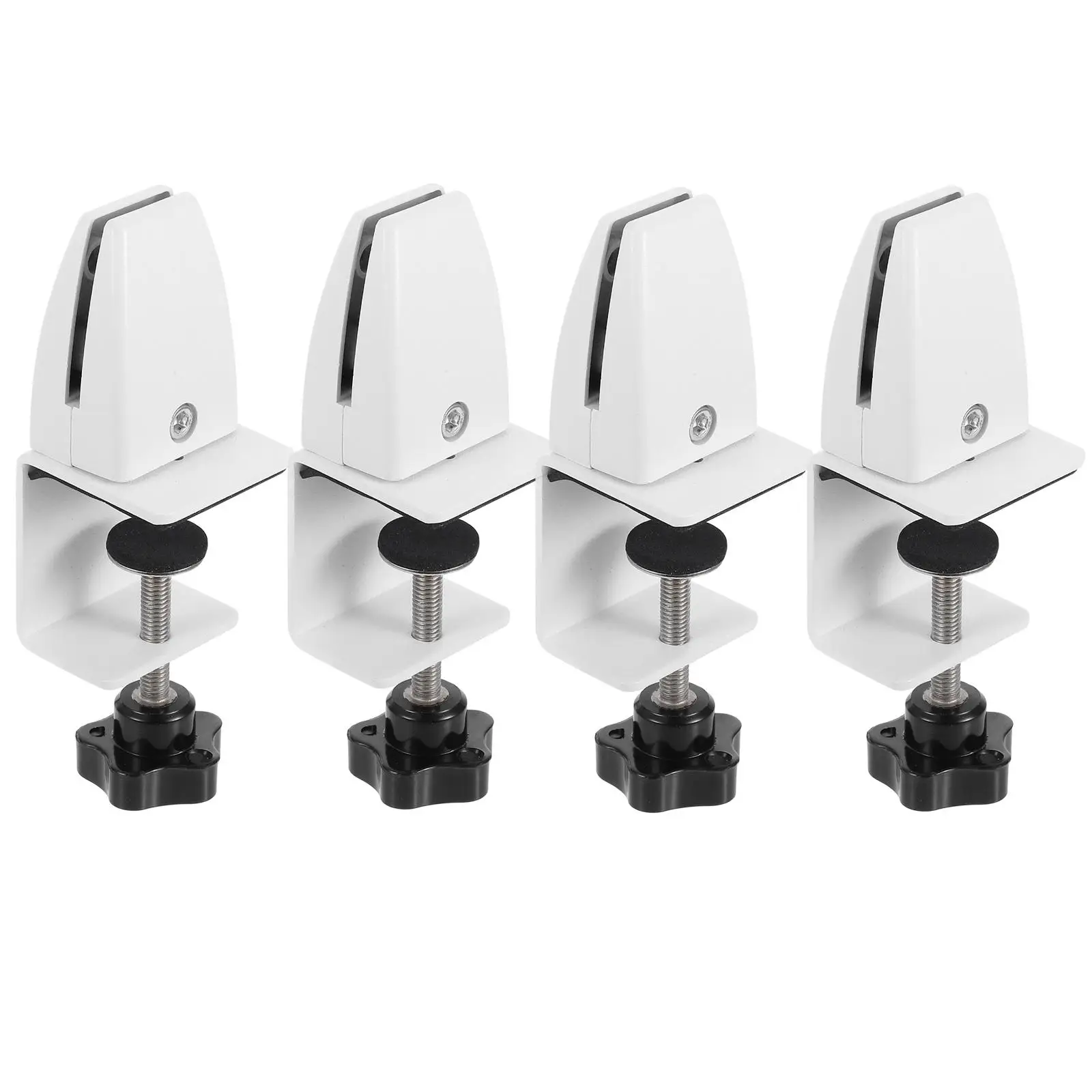 4pcs Glass Clamp Aluminum Alloy Desk Partition Clip White Color Sneeze Guard Bracket Shelf Holder
4pcs Glass Clamp Aluminum Alloy Desk Partition Clip White Color Sneeze Guard Bracket Shelf Holder