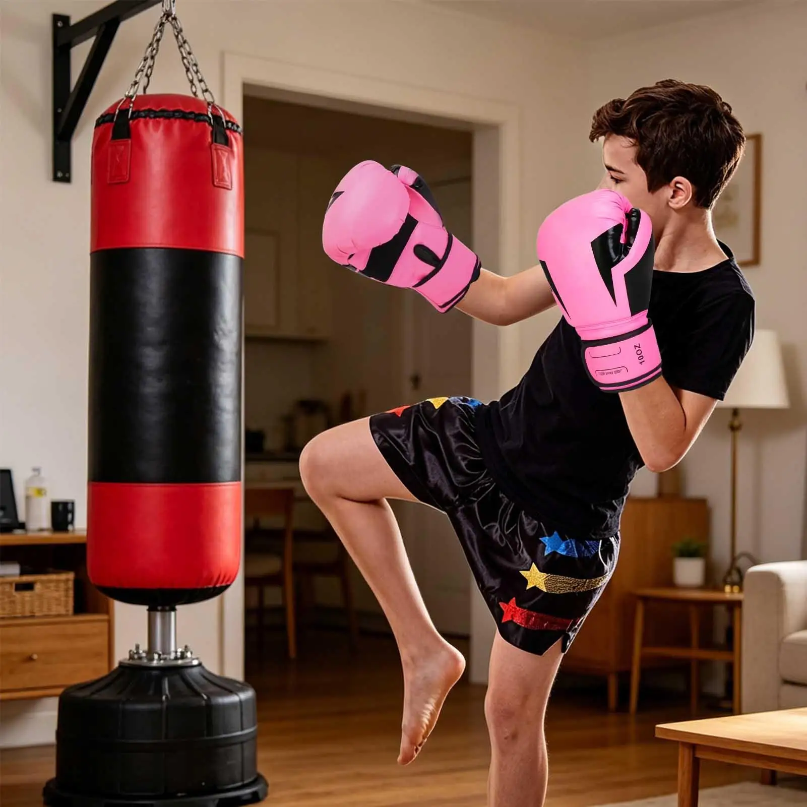 Boxing Gloves For Men And Women PU Shock Absorbent Mitts Boxing Training Sparring Equipment For Women Men Adults Teens
Boxing Gloves For Men And Women PU Shock Absorbent Mitts Boxing Training Sparring Equipment For Women Men Adults Teens