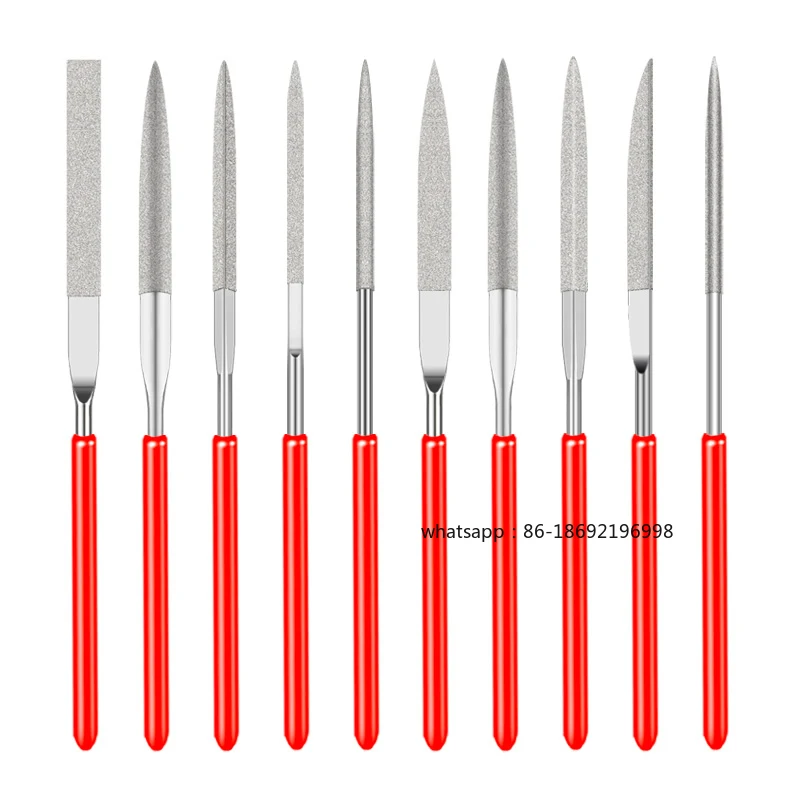 10Pcs Diamond Needle File Set 3x140mm Mini Needle File Kit for Stone Glass Metal Carving Craft Hand Tools Needle File Set
10Pcs Diamond Needle File Set 3x140mm Mini Needle File Kit for Stone Glass Metal Carving Craft Hand Tools Needle File Set