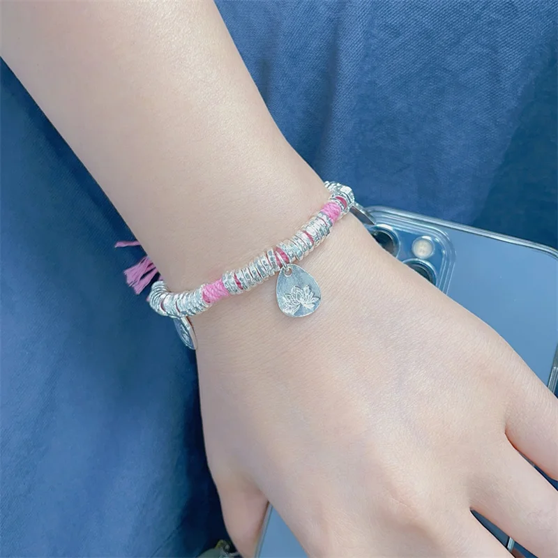 Sterling Silver Bracelet S925 For Woman Female Girl Original Manual Lovers Retro Style Popular Gift Fashion Boutique Jewelry
Sterling Silver Bracelet S925 For Woman Female Girl Original Manual Lovers Retro Style Popular Gift Fashion Boutique Jewelry