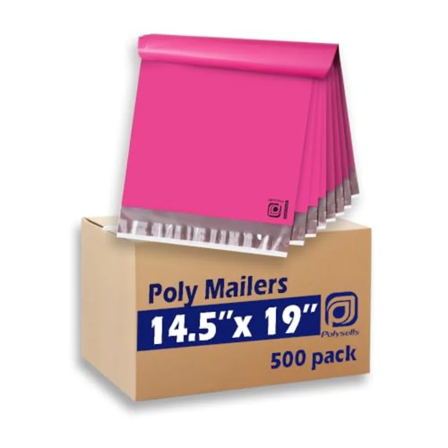500 pcs 14.5x19 Inch Poly Mailers Shipping Envelopes Strong Adhesive Sealing Waterproof and Tear-resistant Postal Mailing Bags
500 pcs 14.5x19 Inch Poly Mailers Shipping Envelopes Strong Adhesive Sealing Waterproof and Tear-resistant Postal Mailing Bags
