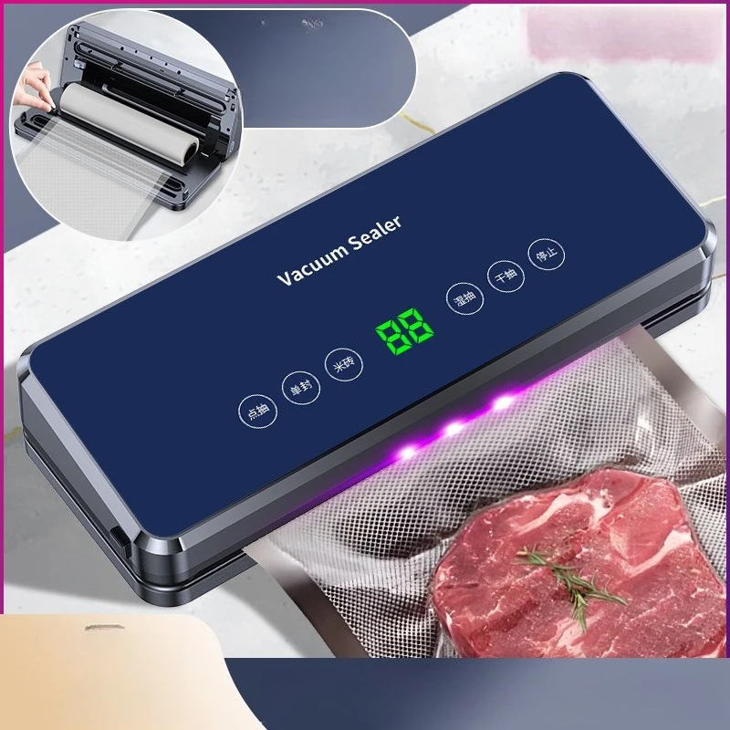 Vacuum Food Sealers Kitchen Appliances Fully Automatic Vacuum Household Plastic Sealing Machine Dry Wet Preservation Machine
Vacuum Food Sealers Kitchen Appliances Fully Automatic Vacuum Household Plastic Sealing Machine Dry Wet Preservation Machine