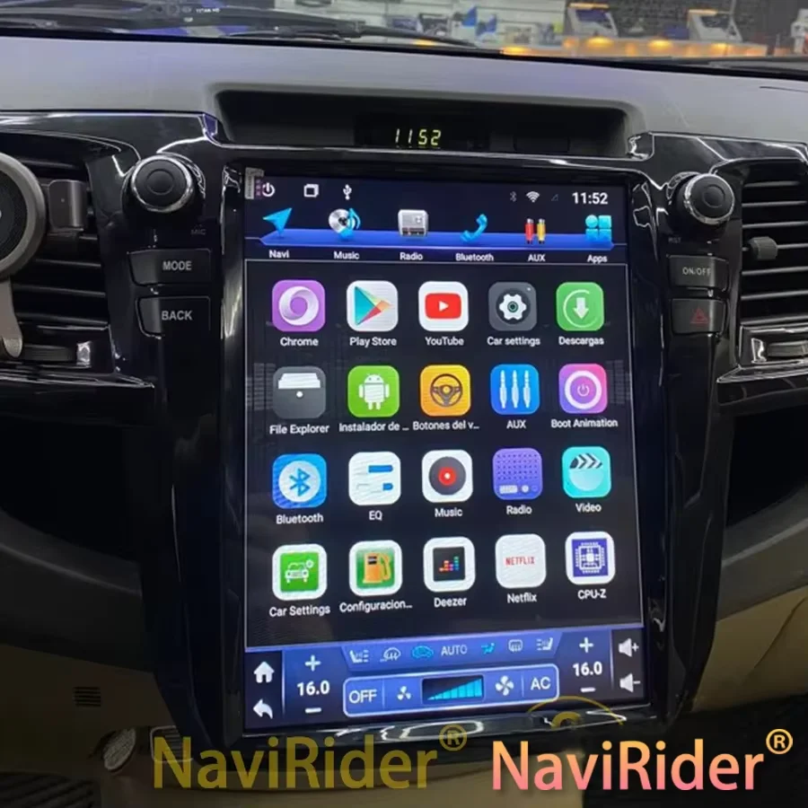 Автомобильный радиоприемник для Toyota Fortuner Hilux Revo 2005-2014 Android с вертикальным экраном GPS CarPlay аудио мультимедийный видеоплеер навигация
Автомобильный радиоприемник для Toyota Fortuner Hilux Revo 2005-2014 Android с вертикальным экраном GPS CarPlay аудио мультимедийный видеоплеер навигация