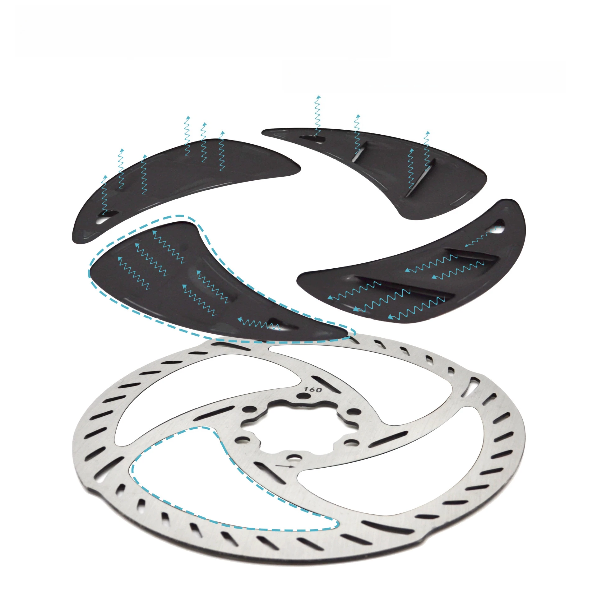 Тормозной диск охлаждения горного велосипеда, шестиконтактный тормозной диск 140/160 мм
Тормозной диск охлаждения горного велосипеда, шестиконтактный тормозной диск 140/160 мм